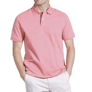 Polos de Algodón de Alta Calidad para Hombre, Lisos, Casuales, de 3 Botones, Manga Corta, Talla Completa, Tejidos, para Golf - Product Image 1