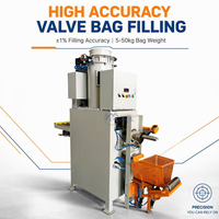 Machine de remplissage semi-automatique de sacs à valve pour poudre de kaolin, 25 kg, pour matériaux ignifuges, avec pesage et emballage