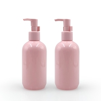 Vente en gros de pompe unique personnalisée vide pot de crème pour le corps et le visage rose bouteille de sérum shampooing lotion contenant d'emballage en plastique Pp pour soins de la peau