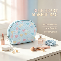 Trousse de Maquillage Portable de Voyage en PU de Luxe pour Femme, Étui Cosmétique Coque Souple avec Fermeture Éclair, Sacs Personnalisés Imprimés, Sac de Toilette Doux