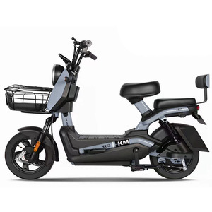 Vélo électrique 350W 48V à cadre en acier, 3 vitesses, avec moteur à moyeu arrière, batterie intégrée, freins à tambour et batterie au plomb-acide - Product Image 3
