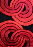 100% Polyester Toile Support Résistant Aux Rayures Marron Orange Tapis Tapis 3D Shaggy à Poils Longs