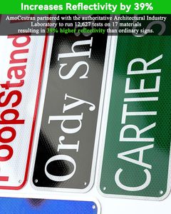 Letrero de Aluminio Personalizado con Nombre de Calle - Placa de Calle/<span class=keywords><strong>Avenida</strong></span> con Texto/<span class=keywords><strong>Foto</strong></span> Personalizado para el Hogar y Regalo - Product Image 5