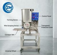 Machine à former des galettes de viande en acier inoxydable, machine à former des nuggets de poulet, des galettes de burger, des kebabs pour l'industrie de la restauration rapide