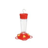 Mangeoire à eau pour colibris transparente avec 5 ports pour le nectar, en plastique durable et écologique, pour jardin extérieur