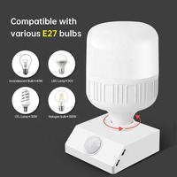 智能人体运动检测器开关传感器 LED E27 吸顶灯灯座 PIR 传感器运动传感器 50/60hz 6-8m