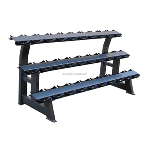 Rastrelliera per Manubri a 3 Livelli ad Alta Capacità per Palestre, Contiene 15 Paia di Manubri Rotondi ed Esagonali, Accessori da <span class=keywords><strong>Palestra</strong></span> - Product Image 1