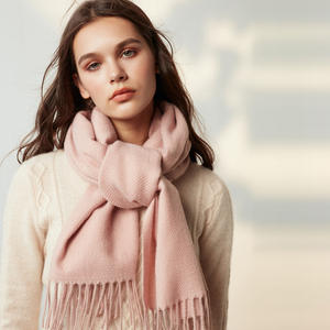 وشاح نسائي سميك بوجهين على الطراز الكوري بلون واحد شال كبير للخريف والشتاء وشاح ثنائي الغرض طويل - Product Image 3