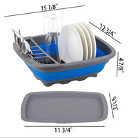 Égouttoir à vaisselle pliable ml, organisateur de vaisselle Portable pour cuisine et camping