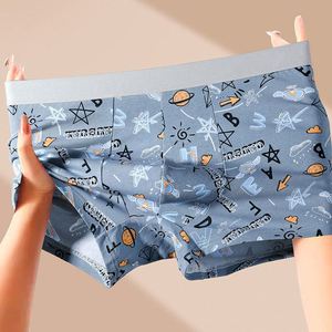 Ropa Interior Masculina de Algodón Estampada, Cómoda, Transpirable, con Grafeno Antibacteriano, Estilo Hip Hop, Bóxers - Product Image 2