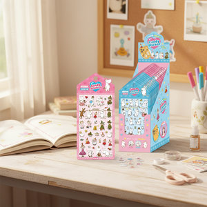 Set de 16 Pegatinas 3D con Diseño de Caramelos Bonbon, Pegatinas Decorativas con Personajes Lindos en Caja - Product Image 3