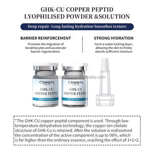 Suero en <span class=keywords><strong>Polvo</strong></span> Liofilizado de Marca Privada, Antienvejecimiento, Reafirmante, Hidratante, Reparador, Esencia de Péptidos de Cobre Ghk-Cu en Ampollas - Product Image 4