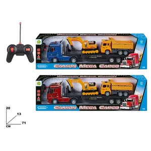 รถบรรทุก RC เมก้าคาร์โก้ 7 ฟังก์ชั่น ของเล่นรถบังคับวิทยุ ขนาด 20x13x71 ซม. - Product Image 1