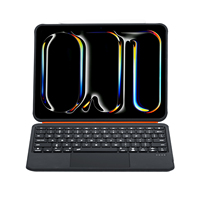 Étui clavier Bluetooth rétroéclairé fin et détachable avec pavé tactile pour iPad Air Pro Series