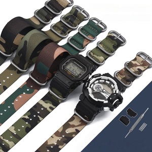 Bracelet de montre en nylon tissé de qualité supérieure 22 mm pour montres <span class=keywords><strong>Casio</strong></span> 16 mm - Product Image 1