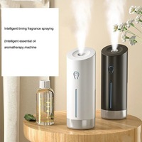 Mini humidificateur d'atomisation ultrasonique de diffuseur d'arôme électrique rechargeable portatif avec le brûleur d'encens fixé au mur de synchronisation