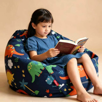 Fauteuil de lecture pour enfants lavable avec logo personnalisé, canapé pouf en tissu, taille et couleur personnalisables, fabricant OEM