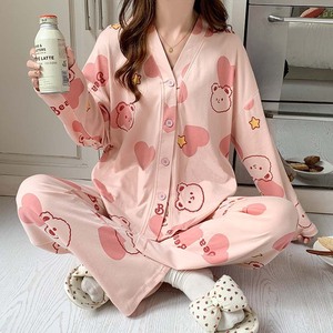 Pijamas Térmicos al por Mayor de Fábrica para Mujer, Colección Primavera-Otoño 2025, Ropa de Casa, Traje de Otoño-Invierno, Transmisión en Vivo para Microempresas - Product Image 5