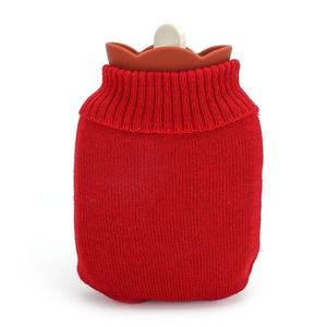 Mini bouteille d'eau chaude en silicone, ml, anti-Explosion, avec couvercle en tricot - Product Image 2