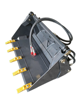 Godet de chargement compact multifonctionnel quatre en un godet hydraulique renforcé 4 en 1 pour petits chargeurs à vendre