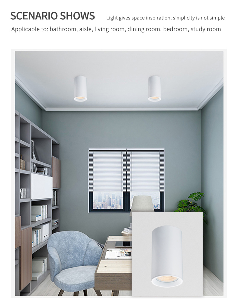 11 W White Round Adjustable LED Ceiling Spotlights For Living Room