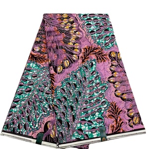 Hot Bán 100% Bông Thân Thiện Với Môi Jersey Vải Sáp Phi jinsha Batik In Ấn Kích Thước 6 Ngoài Trời Cô Gái Ăn Mặc Chất Liệu - Product Image 5