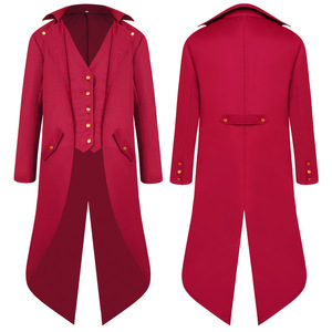 Chaqueta de Tailcoat Vintage Steampunk <span class=keywords><strong>para</strong></span> <span class=keywords><strong>hombre</strong></span>, traje gótico victoriano, uniforme <span class=keywords><strong>para</strong></span> fiesta, graduación, disfraz de Halloween, talla 4XL - Product Image 5