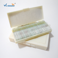 Medical Prepared Animals Slides FRT2005 Animals Tissue Biological Specimen Set Teaching Slide 100 Pieces