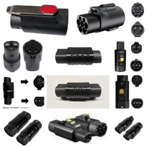 Collection économique - Nouveaux adaptateurs de chargeur AC pour voitures électriques Type 2 Type 1 GBT <span class=keywords><strong>Tesla</strong></span> Convertisseur de connecteur <span class=keywords><strong>Prise</strong></span> d'entrée J1772 - Product Image 1