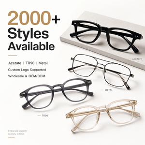 Montures de lunettes métalliques pour hommes – Montures optiques rectangulaires à monture complète – Vente en gros - Product Image 3