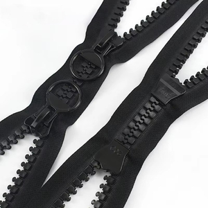 <span class=keywords><strong>Fermeture</strong></span> <span class=keywords><strong>éclair</strong></span> en résine plastique à dents larges, à extrémité ouverte, robuste, moins chère, avec deux curseurs - Product Image 5