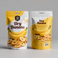 Op maat gemaakte digitaal bedrukte vochtbestendige, food grade zakjes met ritssluiting voor bananenchips van plastic.