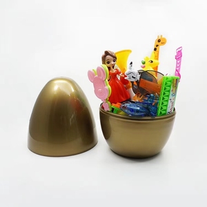 Uovo di pasqua dell'oro della capsula gigante su misura all'ingrosso pieno con i piccoli giocattoli per il regalo - Product Image 6