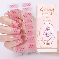 Nouvelles bandes de vernis à ongles semi-durcies au gel, style Saint-Valentin, personnalisées, avec séchage à la lumière UV