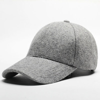 Gorra de Béisbol Unisex Personalizada de 6 Paneles de Lana con Visera Precurvada, Hebilla y Ojales Metálicos, Logotipo Personalizado, Gorra Deportiva para Exteriores