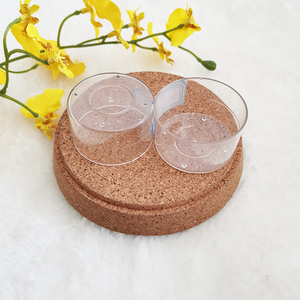 Transparent Round square Empty Cup Plastic Polycarbonate <strong>Tealight</strong> <strong>Holder</strong> for Candle - Product Image 3