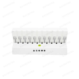 Support de tubes à essai Xinkang ESR Fast Detector à 10 puits avec tubes sous vide 9x120mm en PP - Product Image 2