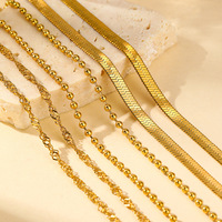Cadena cubana de Miami que no se deslustra, collar de cuerda chapado en oro PVD de 18K, joyería de cadena de Cable de serpiente con nudo grueso de acero inoxidable para hombres y mujeres