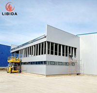 Almacén de Estructura de Acero Prefabricado Real Project, Resistente al Viento, Nieve y Terremotos, Taller Industrial