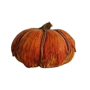 Artificial Pumpkins Harvest Fall Decoration Large Fall Pumpkins Figurine Halloween Decorative Ornament for Autumn