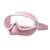 Masque de plongée en verre trempé électroplaqué transparent avec couvre-nez, masque de natation anti-buée en silicone grand angle