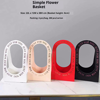 Boîte à fleurs en carton ondulé de luxe, de haute qualité, personnalisée, nouveau design, portable, pour fleuristes, vente en gros, pour l'emballage de cadeaux