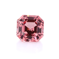 Nouveau laboratoire cultivé Padparadscha saphir couleur rose foncé pierre synthétique Asscher forme 5mm 6mm 7mm 8mm lâche laboratoire cultivé Padparadscha
