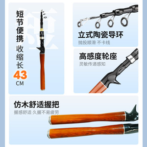 Telescopic Lure Fishing Rod 4M ML Action Portable Lightweight For Stream Lake Bass Fishing - Product Image 2