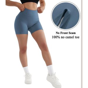 กางเกงขาสั้น FOXA Spandex สำหรับผู้หญิง เอวสูง กระชับสัดส่วน เหมาะสำหรับโยคะและออกกำลังกาย มีกระเป๋า - Product Image 3