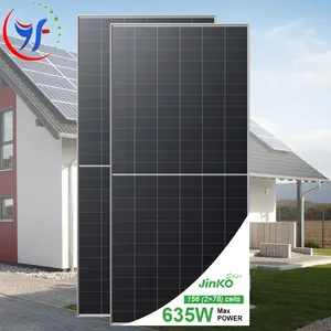 Jinko panel surya 615W 620W 625W 630W 635 watt harimau Neo tipe-n modul Pv fotovoltaik panel surya Mono dari Tiongkok