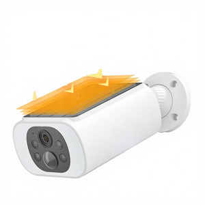 Caméra de sécurité solaire <span class=keywords><strong>ANRAN</strong></span> 3MP CMOS, caméra bullet, domicile, <span class=keywords><strong>WiFi</strong></span> 2,4 GHz, conversation bidirectionnelle, vision nocturne couleur, détection de mouvement, IP65 - Product Image 1