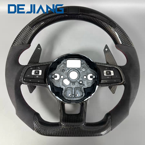 Volant sport en fibre de carbone pour Volkswagen VW GOLF <span class=keywords><strong>POLO</strong></span> MK6 MK7 avec affichage LED en fibre de carbone - Product Image 1