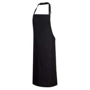PORTWEST - S840BKR Polycotton <b>black</b> bib <b>apron</b> - EAN 5036108226917 CHEFS AND FOOD INDUSTRY WORKWEAR - Product Image 1