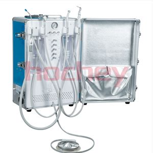 <span class=keywords><strong>Unit</strong></span>é dentaire mobile / fauteuil dentaire portable de l'usine médicale Hochey avec détartreur, lampe de photopolymérisation, seringue à 3 voies - Product Image 1